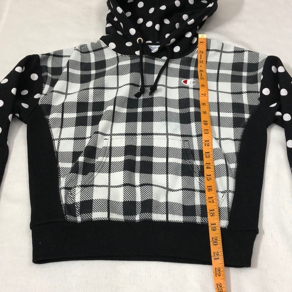 CHAMPION small black and white hoodie sweater - Picture 9 of 16